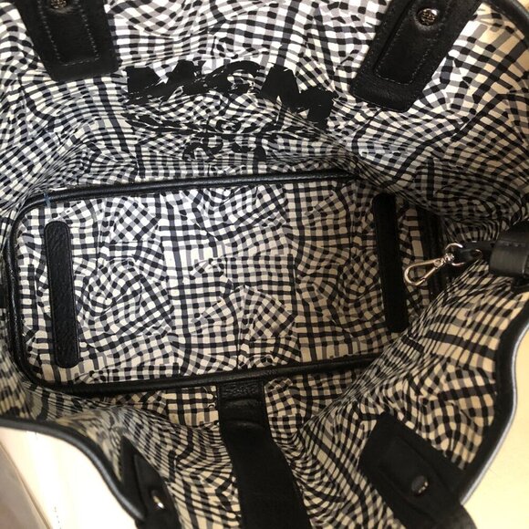 MCM Visetos Medium Liz Reversible Shopper Tote Black - Picture 7 of 11